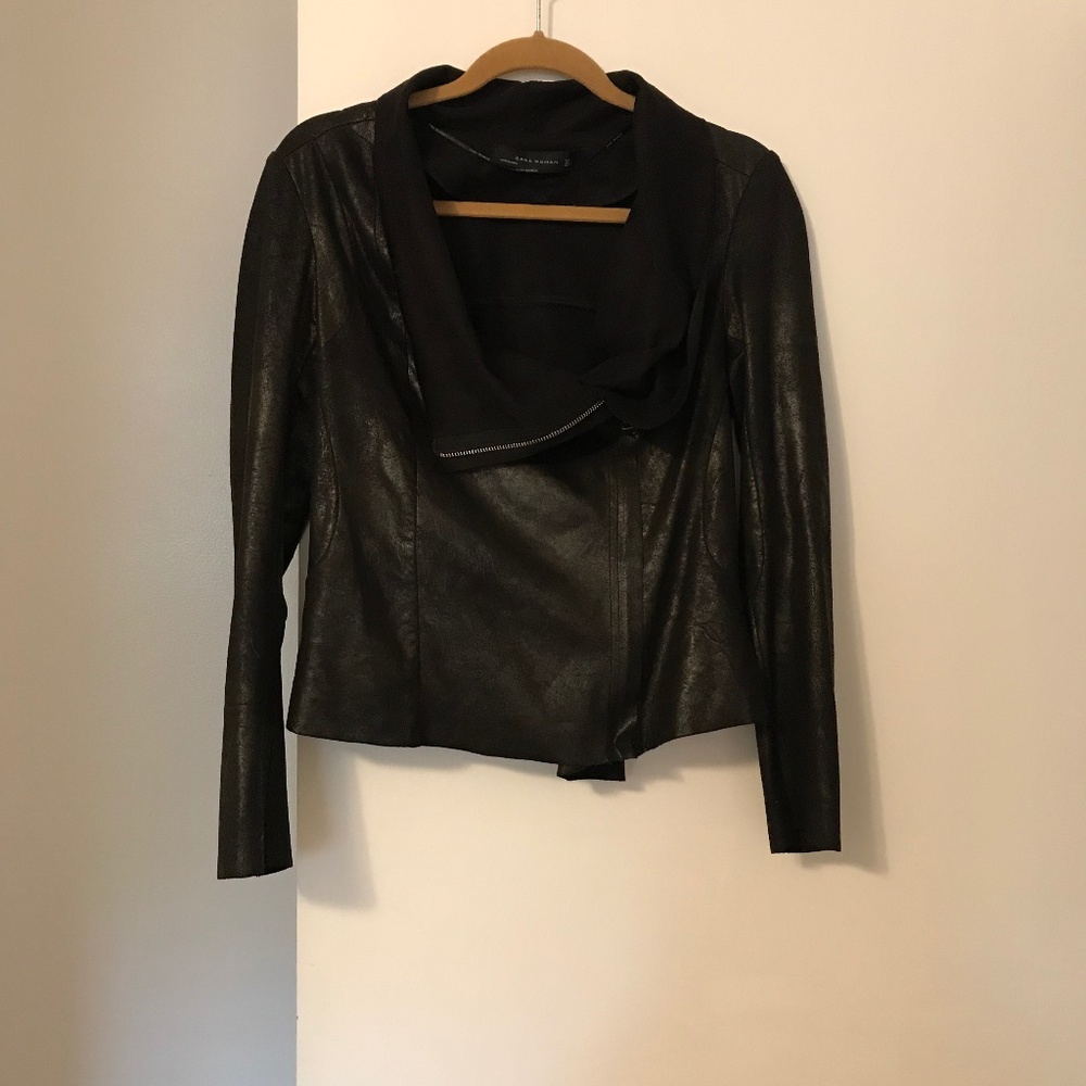 Zara Women Faux Suede Jacket Size Medium